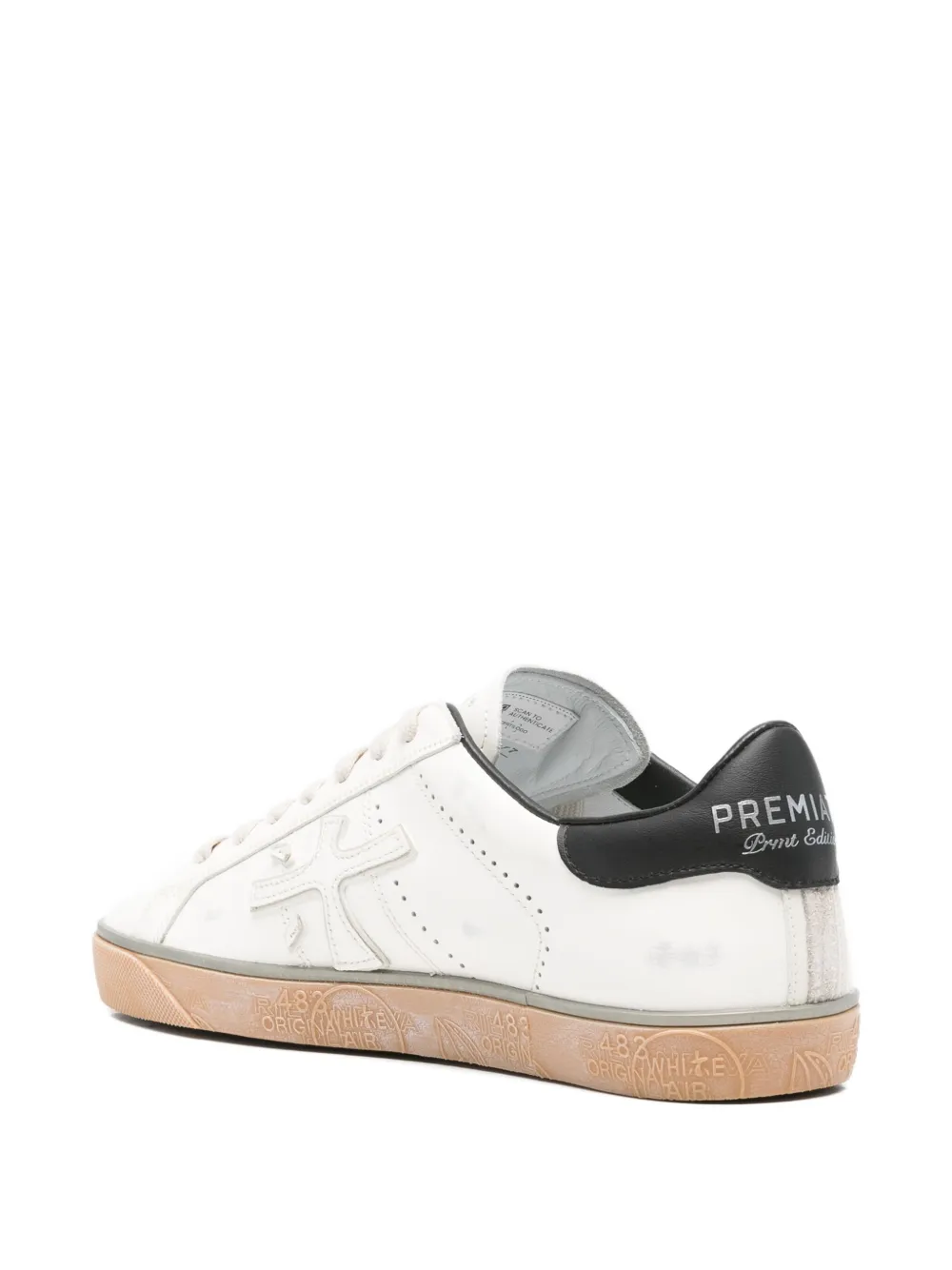 Premiata perforated-detail leather sneakers White