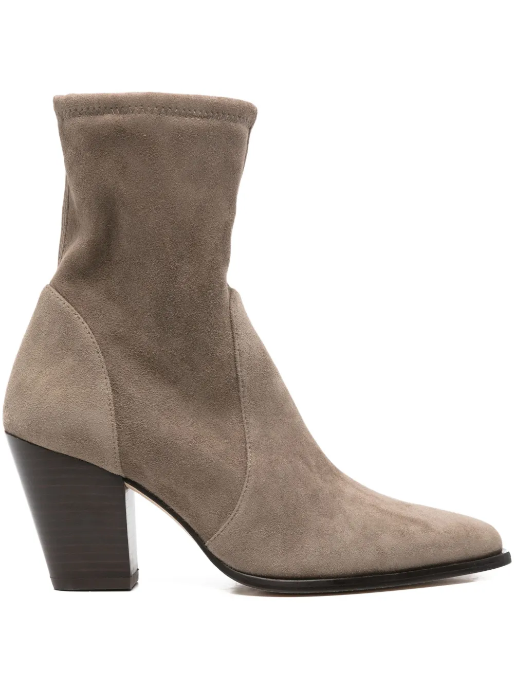 Stuart Weitzman 80mm Jolene pointed-toe sock boots Neutrals