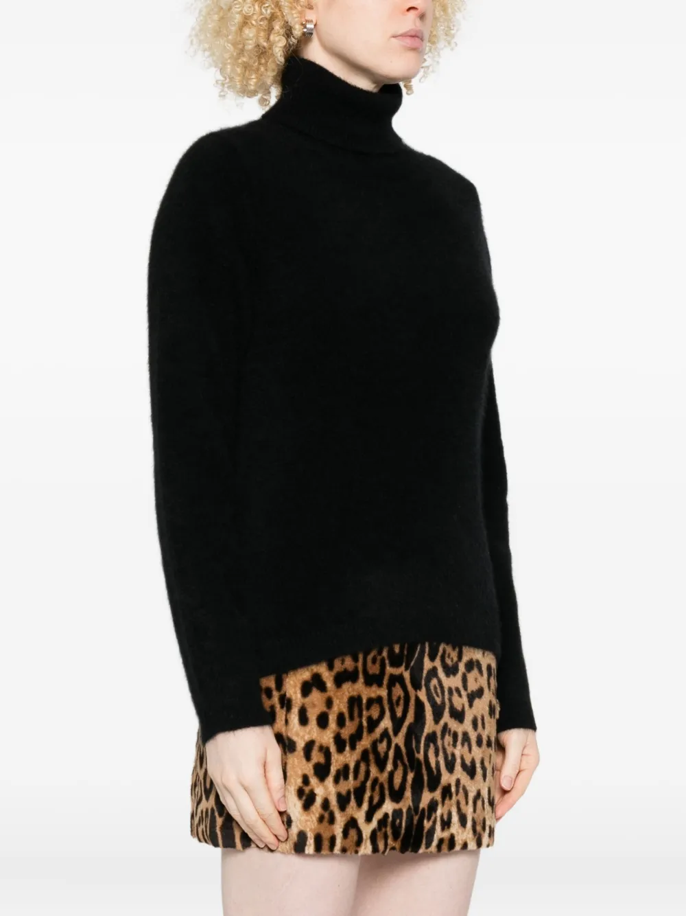 P.a.r.o.s.h Turtleneck Sweater In Black