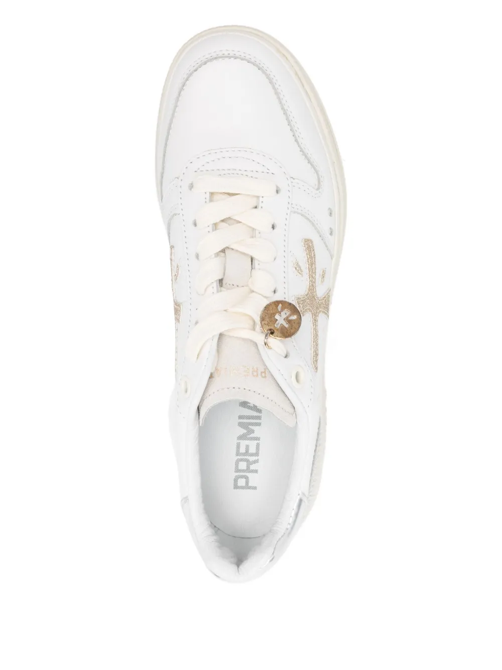 Premiata Panelled Sneakers In White