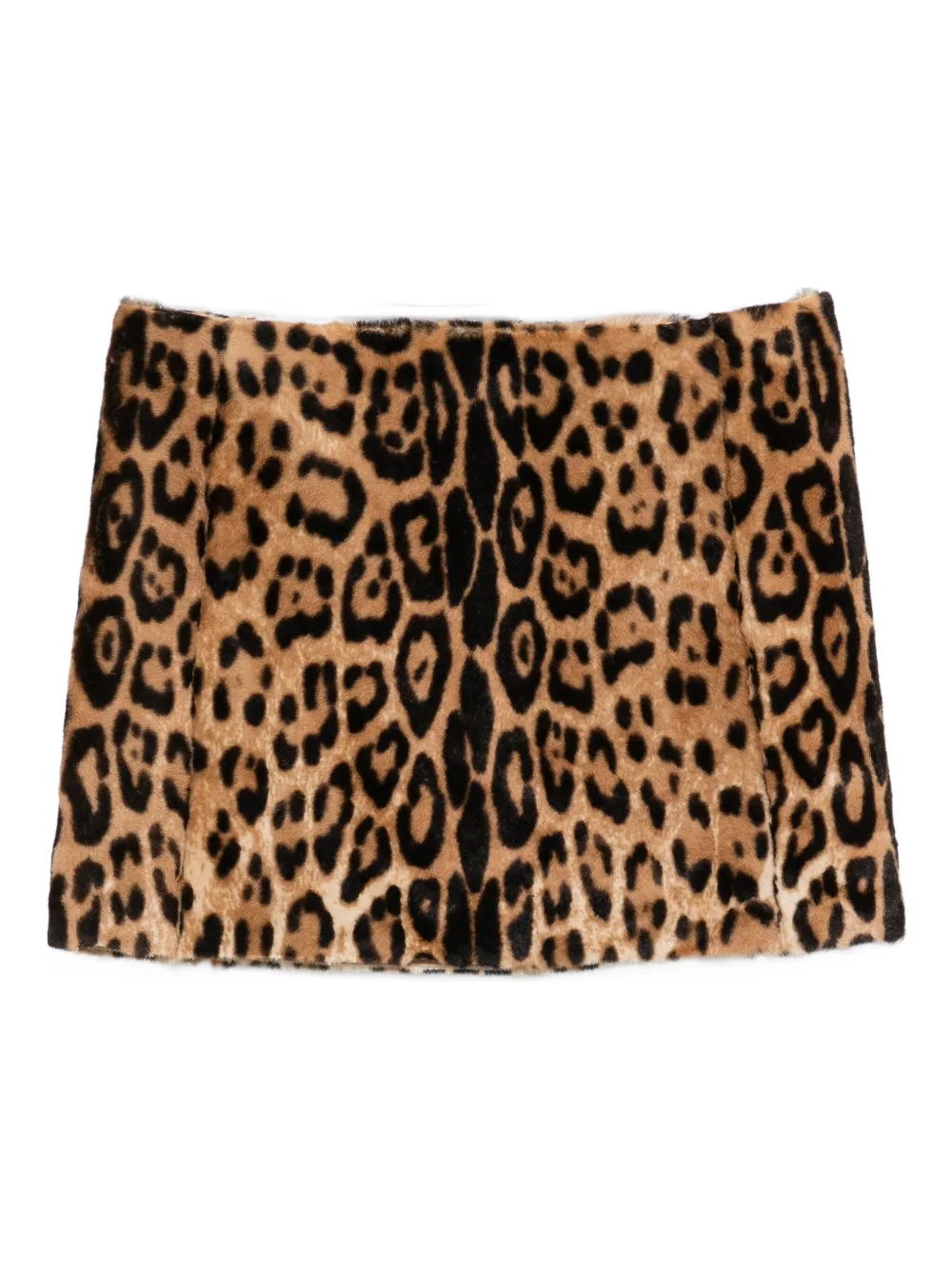 P.a.r.o.s.h Leopard-print Mini Skirt In Brown