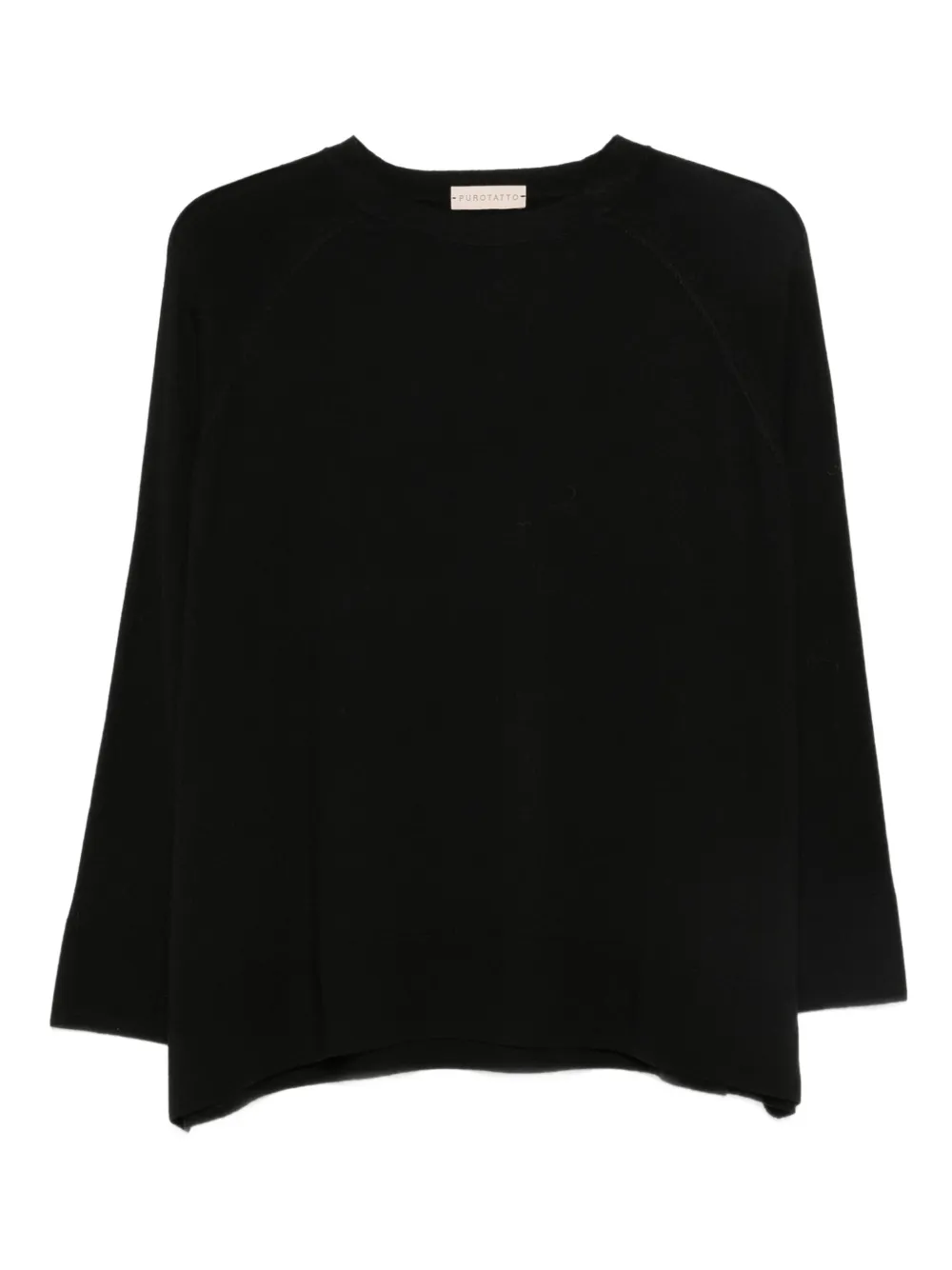Purotatto fine-knit jumper - Nero