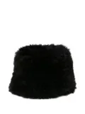 Simonetta Ravizza shearling bucket hat - Black