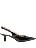 Stuart Weitzman 50mm slingback pointed-toe pumps - Black