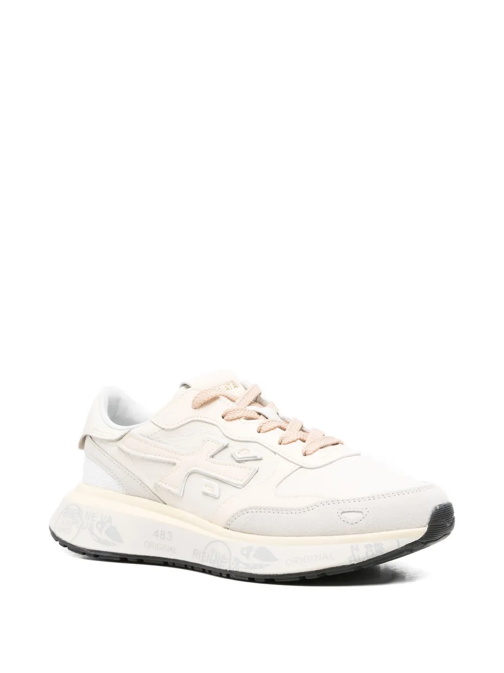 Premiata Sneakers met vlakken - Beige