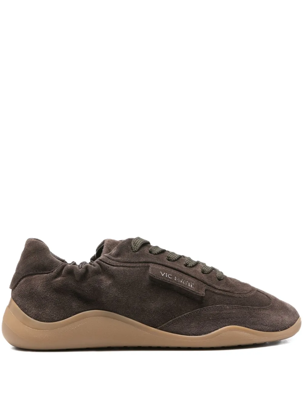 Vic Matie lace-up suede trainers Brown