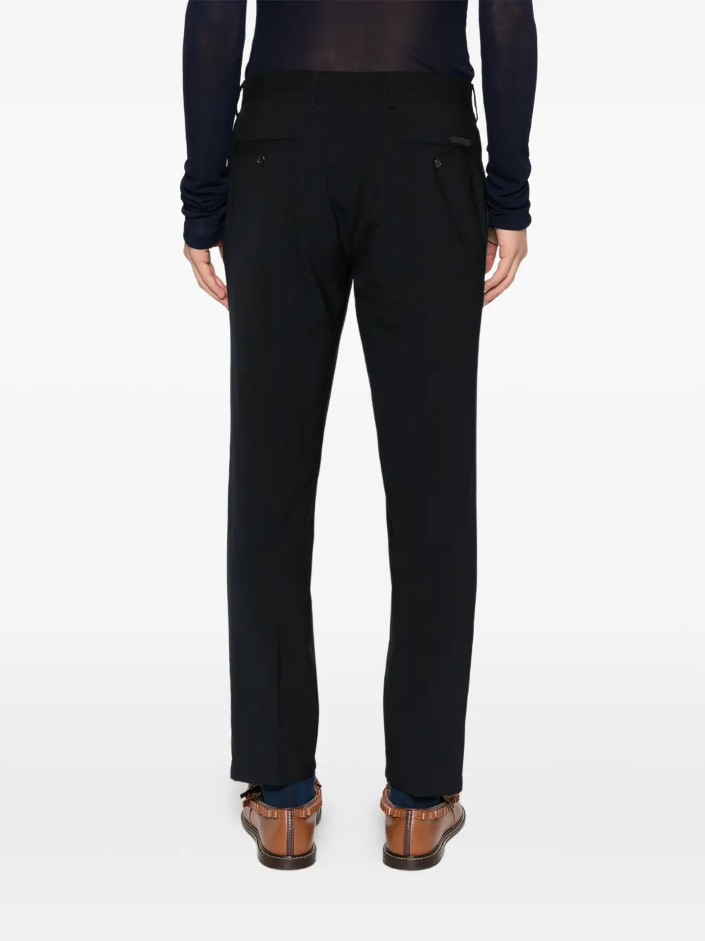 Pre-owned Prada 2000s Colour-block Trousers In Blue