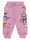 Molo Simeon ribbon-print drawstring trousers - Pink