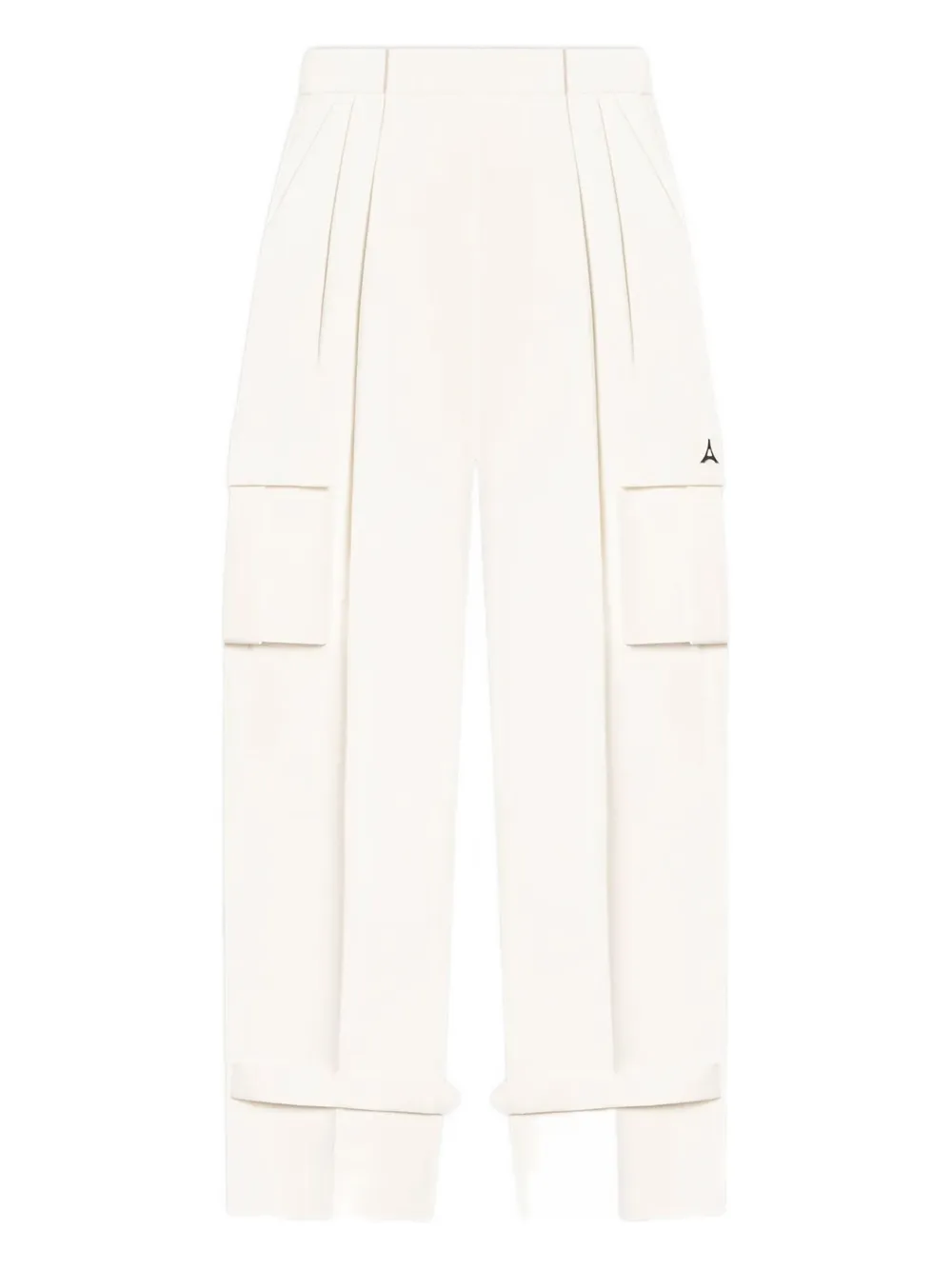 Manière De Voir Danielle pleated cargo trousers | White | Image 1