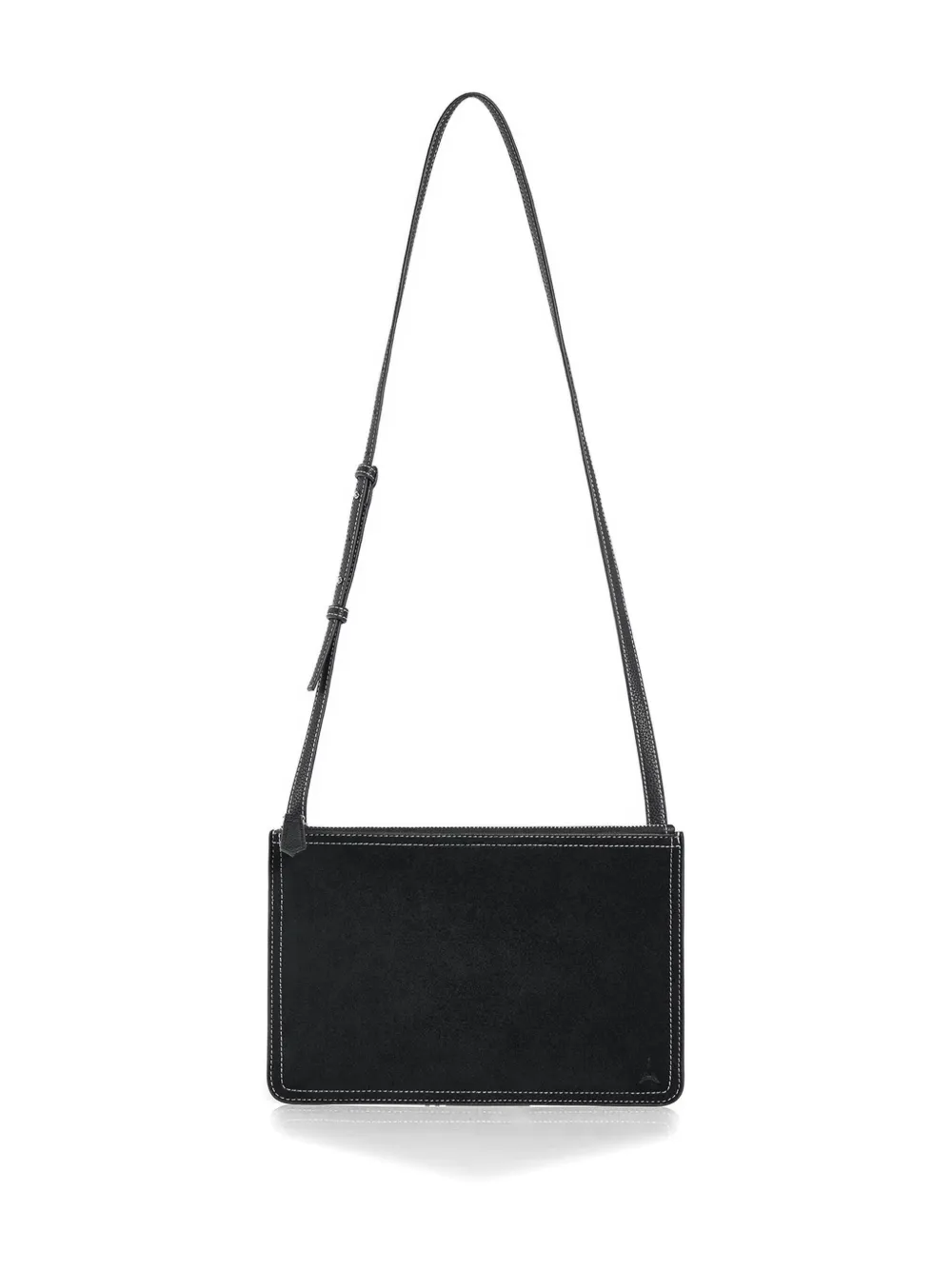 Manière De Voir Elio contrast-stitch crossbody bag - Zwart