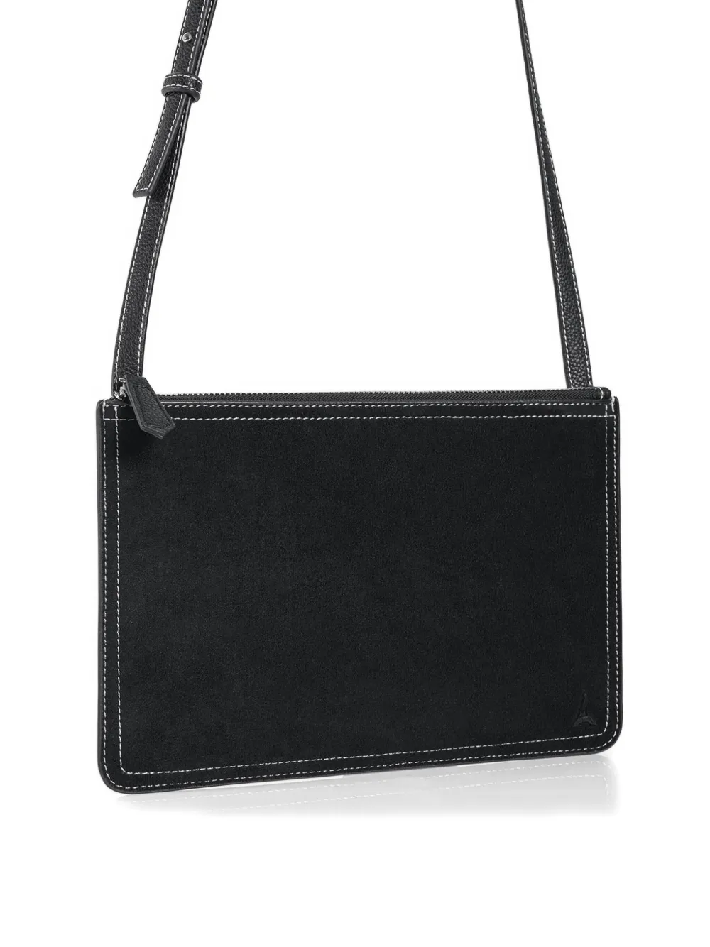 Manière De Voir Elio crossbodytas met contrasterend stiksel Zwart