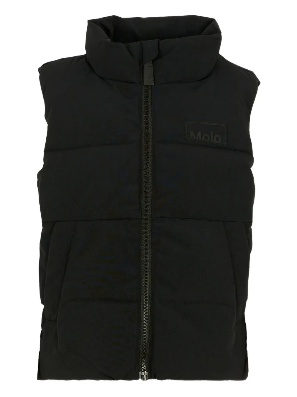 Molo quilted zip-front gilet | Black | Image 1