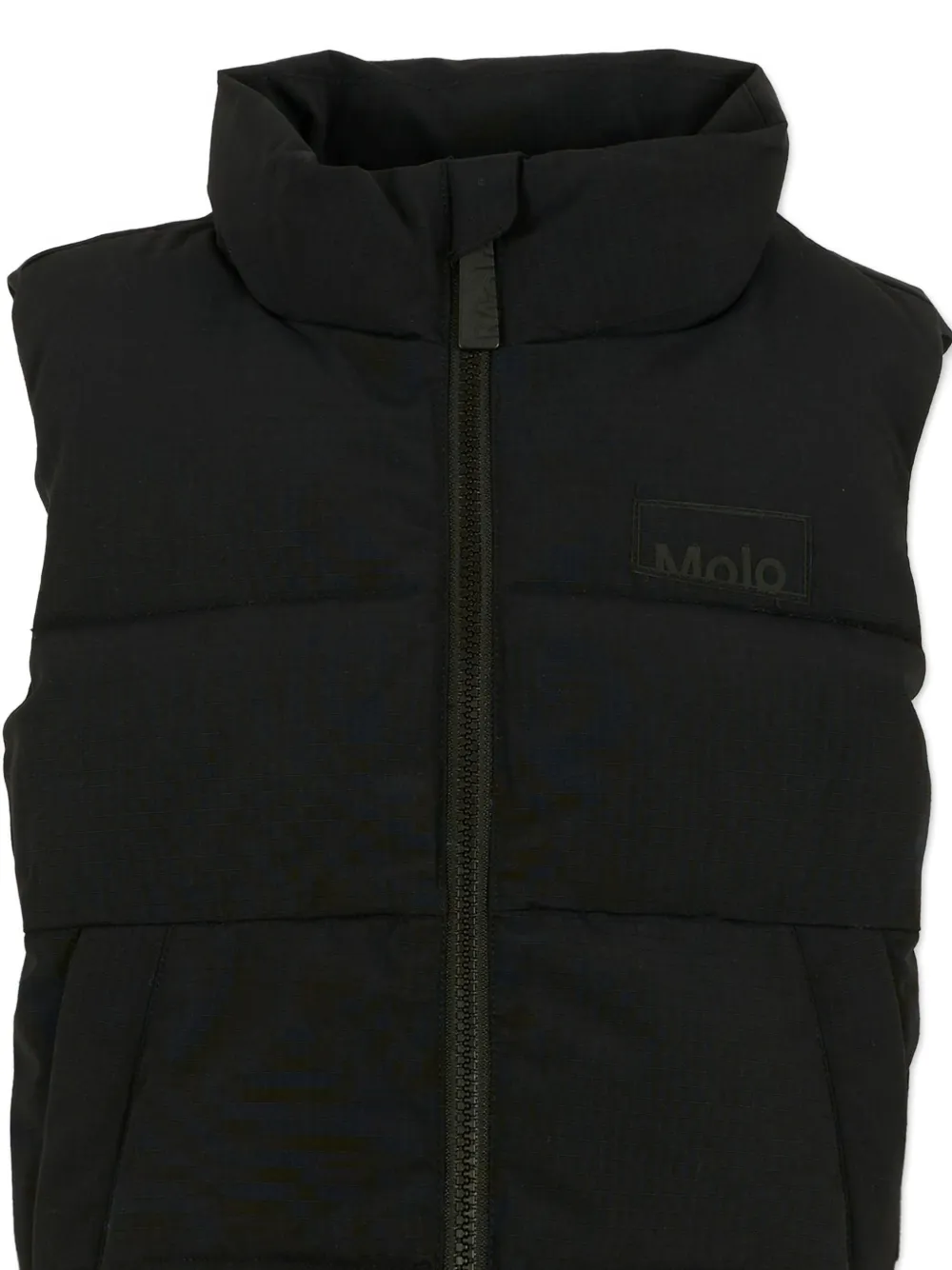 Molo Quilted Zip-front Gilet In Black
