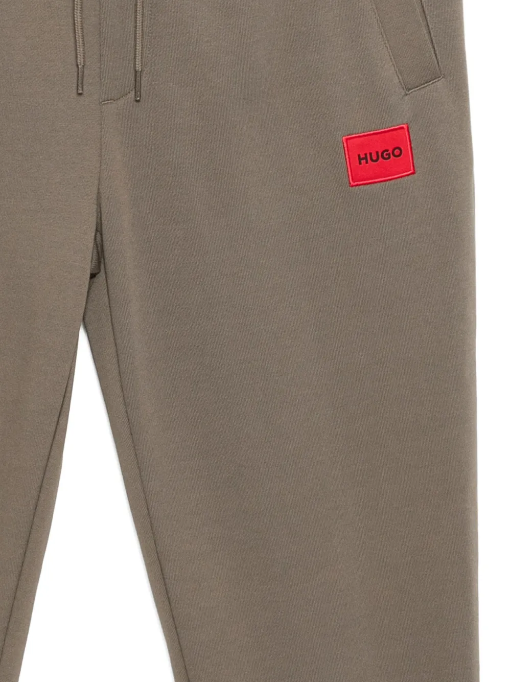 Hugo Boss Logo-appliqué Cotton Track Pants In Multi