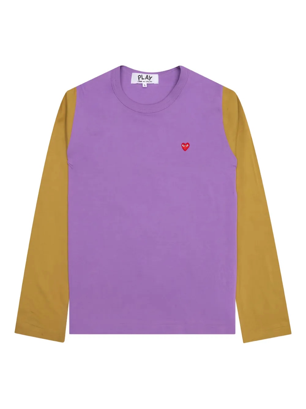 Comme Des Garçons Play heart-logo T-shirt | Purple | Image 1