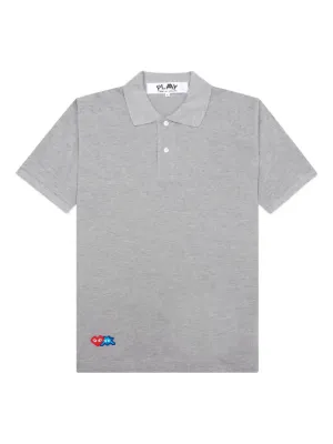 フェード　play comme des garcons ハート　ポロシャツ PLAY COMME des GARCONS(プレイコムデギャルソン) Heart patch polo