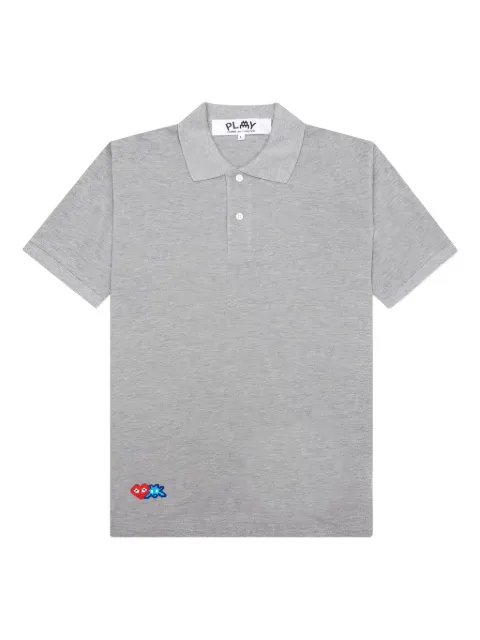 Comme Des Garçons Play x Invader Polo con applicazione