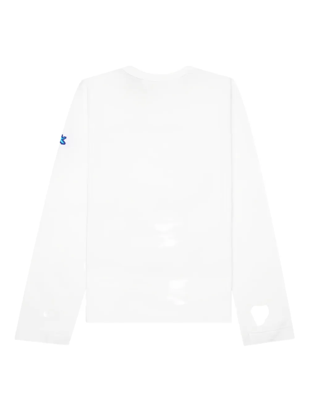 Comme Des Garçons Play X The Artist Invader Long-sleeve T-shirt In White