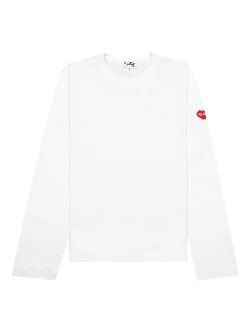 Comme Des Garçons Play x The Artist Invader long-sleeve T-shirt | White | Image 1