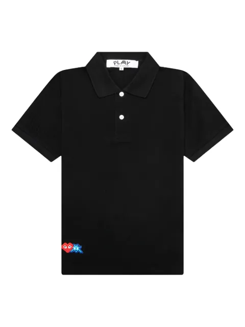 Comme Des Garçons Play x Invader pixel-heart polo shirt