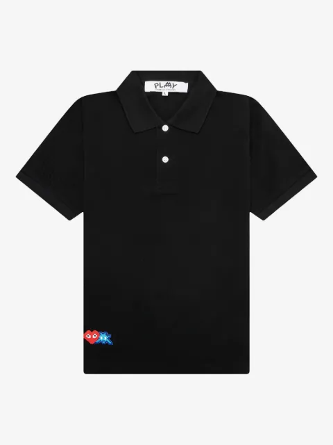 Comme Des Garçons Play x Invader polo à motif cœur pixelisé