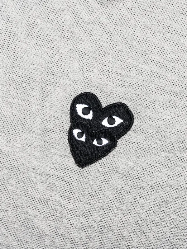 Comme Des Garçons Play ハート ポロシャツ | グレー | FARFETCH JP