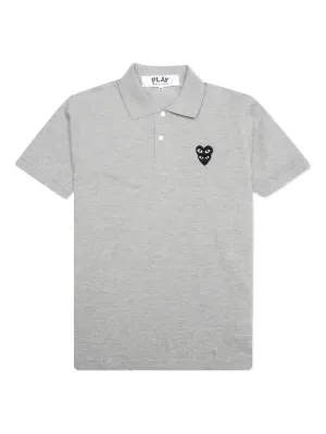 Comme Des Garçons Play x Invader ハート ポロシャツ | グレー