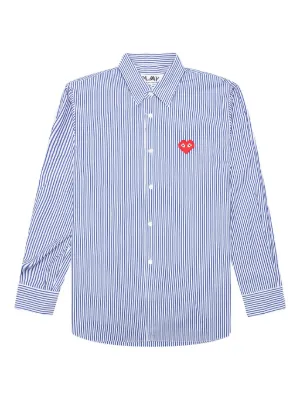 Comme Des Garçons Play ストライプ シャツ | ブルー | FARFETCH JP