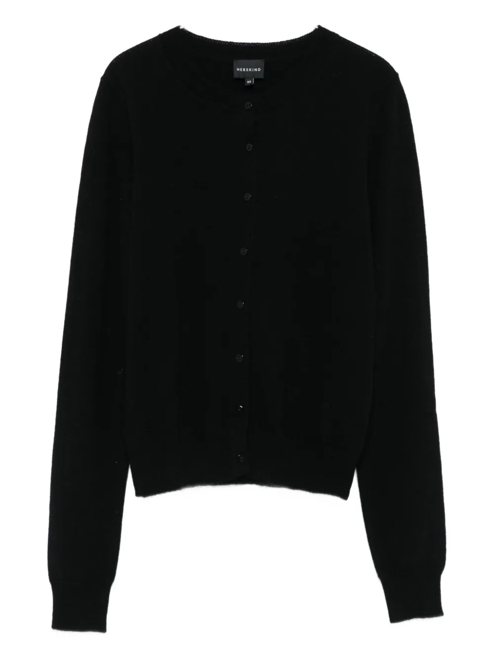 Herskind Button-front Cashmere Cardigan In Black