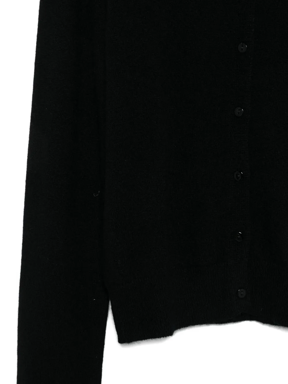 Herskind Button-front Cashmere Cardigan In Black