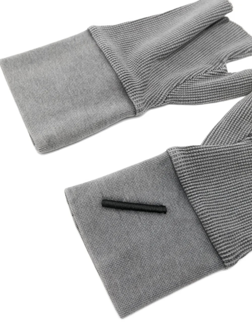 Thom Krom Fingerless Mittens In Gray