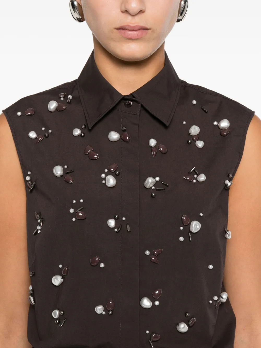 Dorothee Schumacher Mouwloze top Bruin