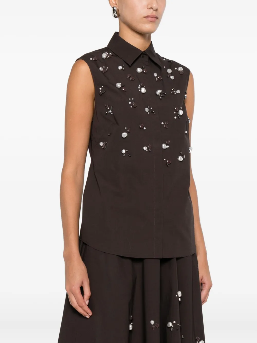 Dorothee Schumacher Mouwloze top Bruin