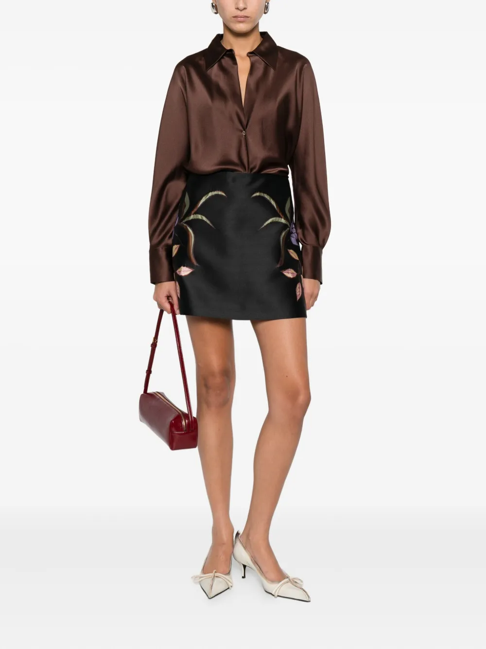 Dorothee Schumacher floral-embroidered skirt | A-Line Skirts | Image 2