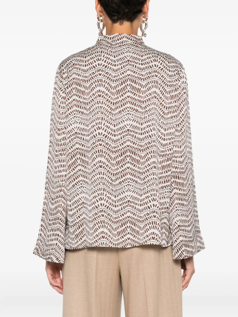Hemisphere Geometric-print Blouse In Multi