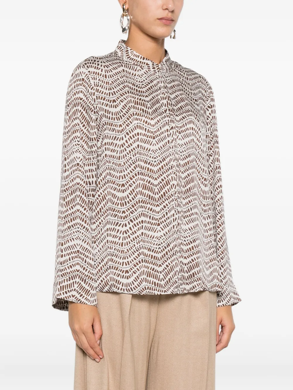 Hemisphere Geometric-print Blouse In Multi