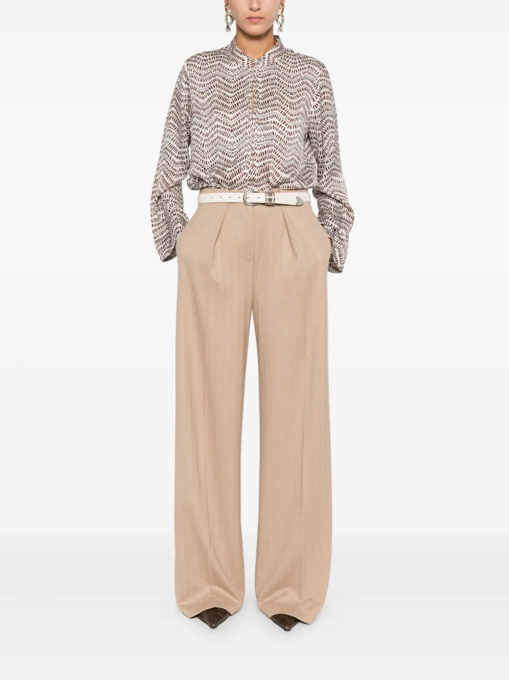 Hemisphere geometric-print blouse | Blouses | Image 2
