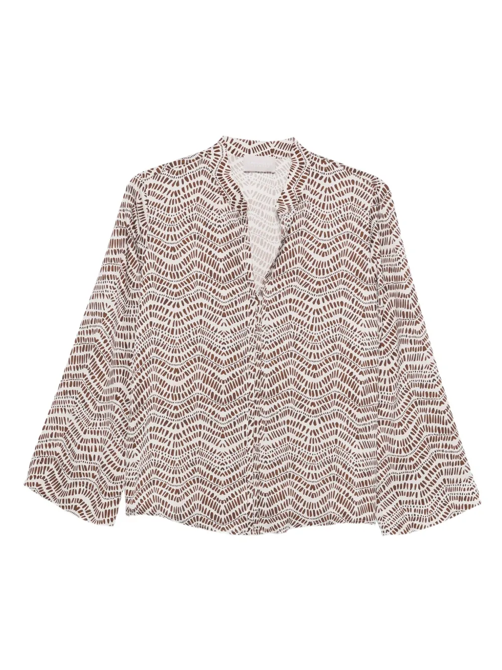 Hemisphere geometric-print blouse | Neutrals | Image 1