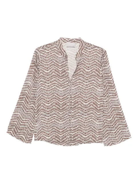 Hemisphere geometric-print blouse 