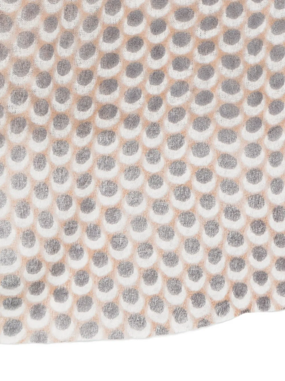 Hemisphere Geometric-pattern Scarf In Neutral