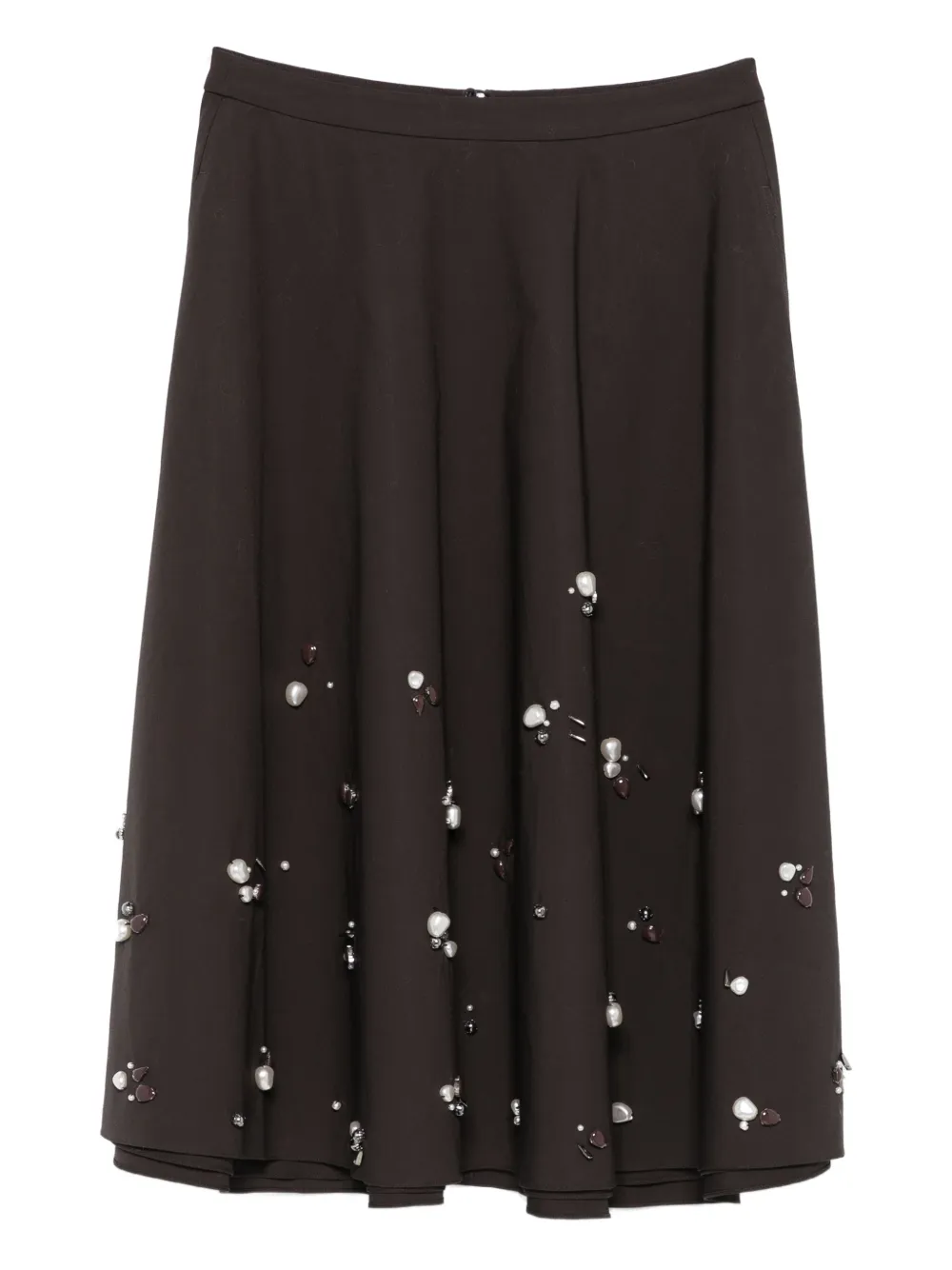 Dorothee Schumacher Embellished Midi Skirt In Black