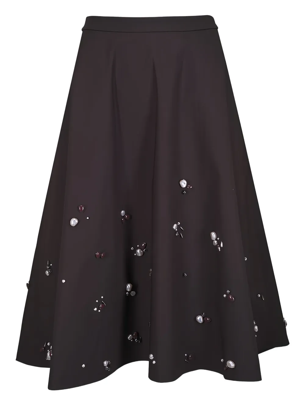 Dorothee Schumacher Gonna midi con decorazione - Marrone