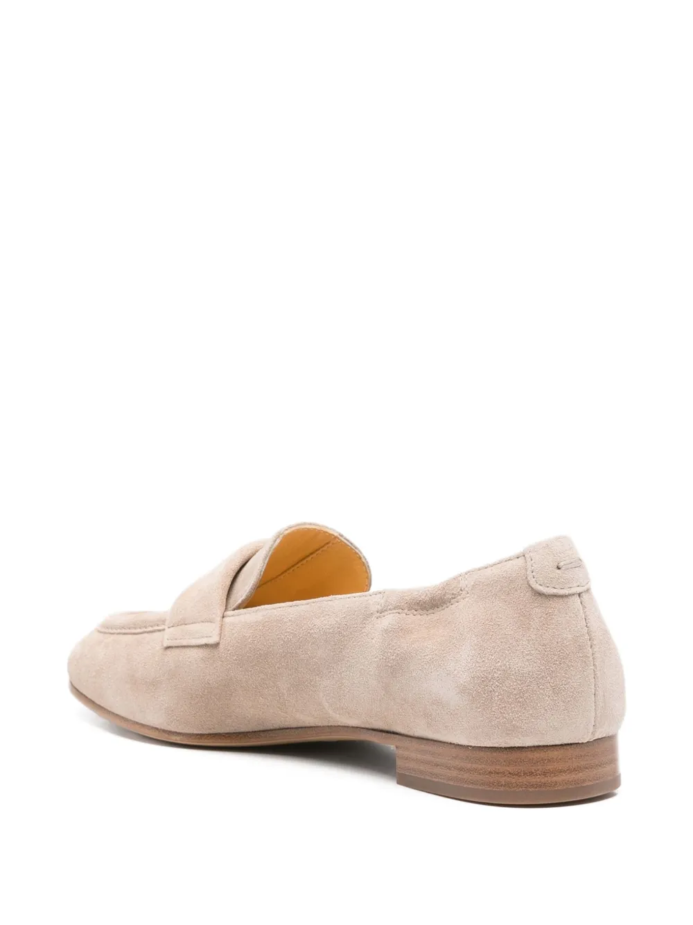 Truman's Suede Penny Loafers In Neutral