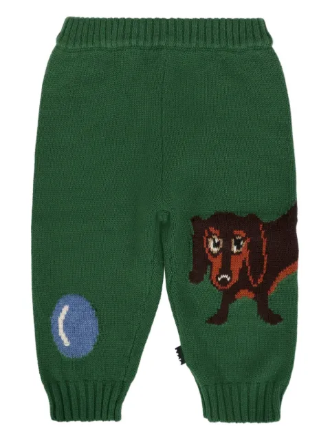 Molo dachshund-dog knitted trousers