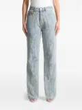 Manière De Voir Florence distressed high-rise jeans - Blue