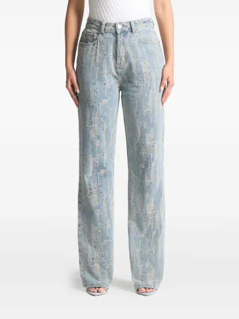 Manière De Voir Florence distressed high-rise jeans