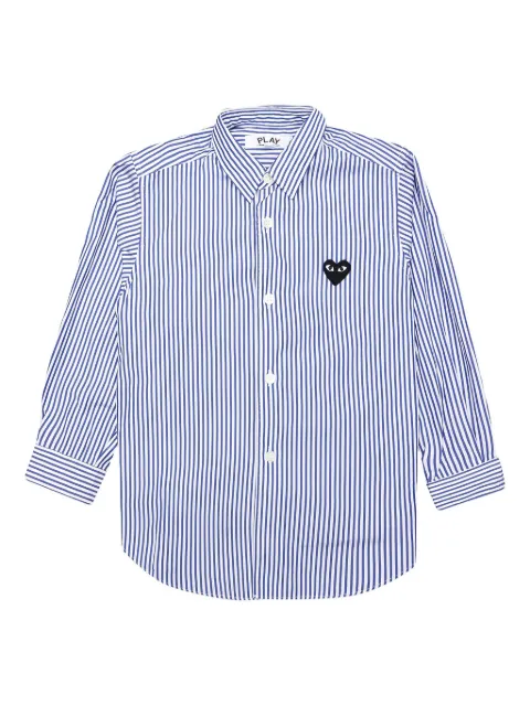 Comme Des Garçons Play Kids Gestreept shirt met hartlogo