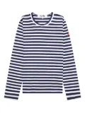 Comme Des Garçons Play x The Artist Invader striped T-shirt - Blue