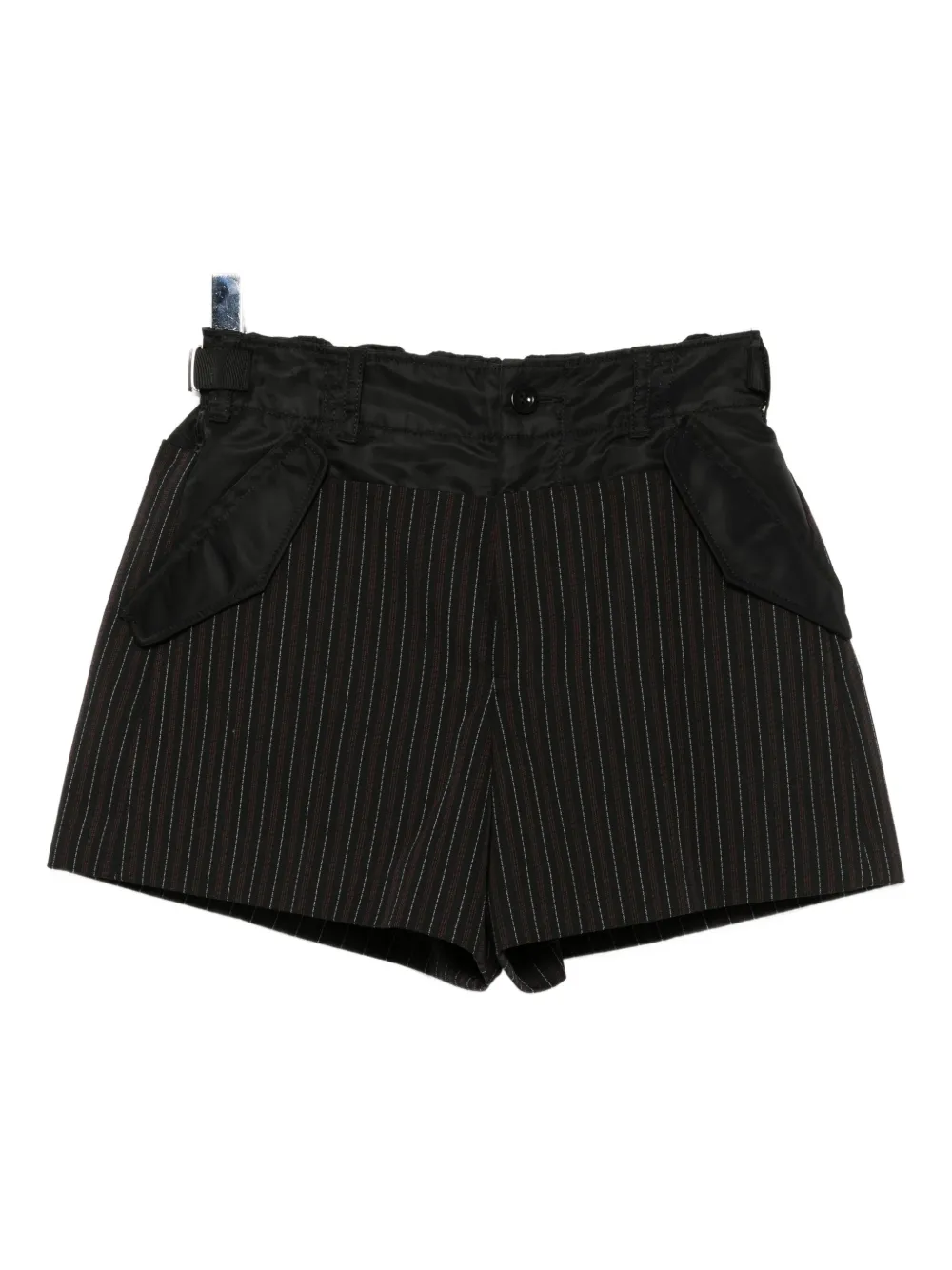 sacai ベルテッド ショートパンツ - ブラック sacai ベルテッド ショートパンツ - ブラック
