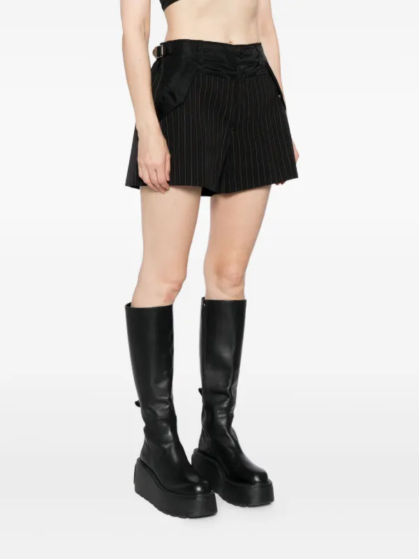 Sacai ベルテッド ショートパンツ | ブラック | FARFETCH JP
